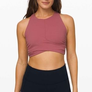 Lululemon Always Aligned Bra, size 8, Moss Rose